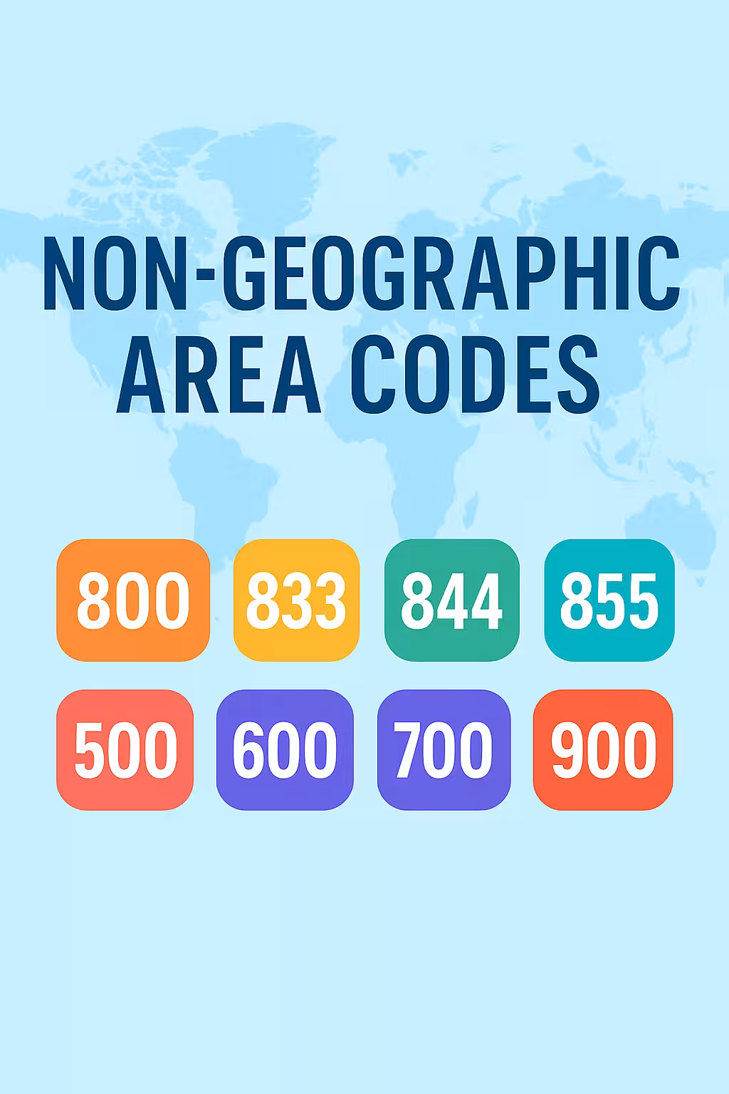 Understanding Non-Geographic NANP Area Codes